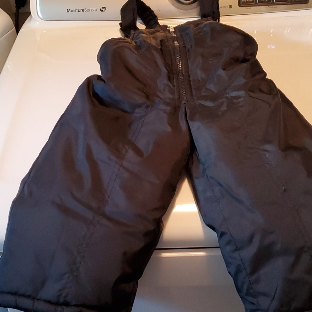 Bib style snow pants